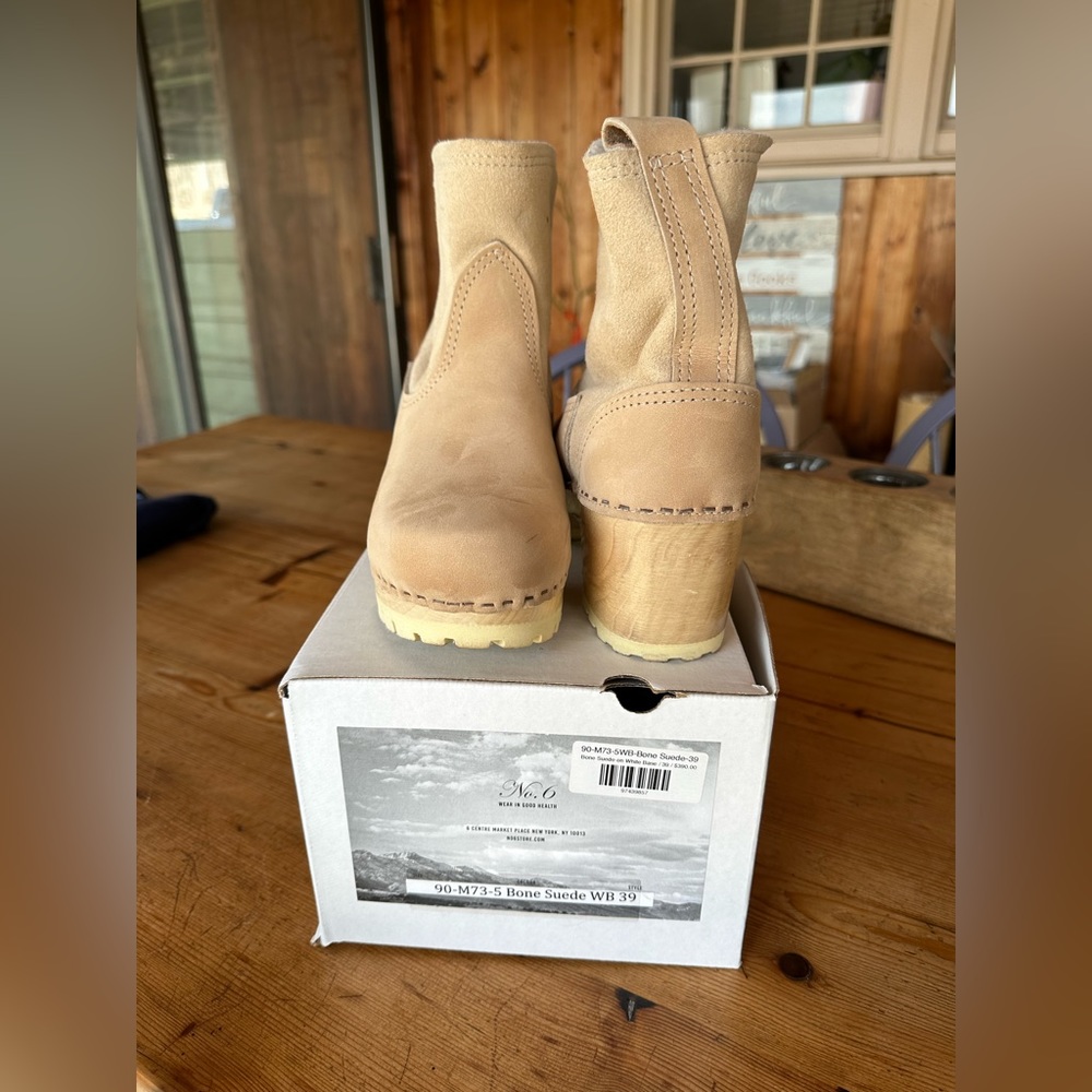No.6 5” Pull on Clog Boot on mid tread size 39 (8)